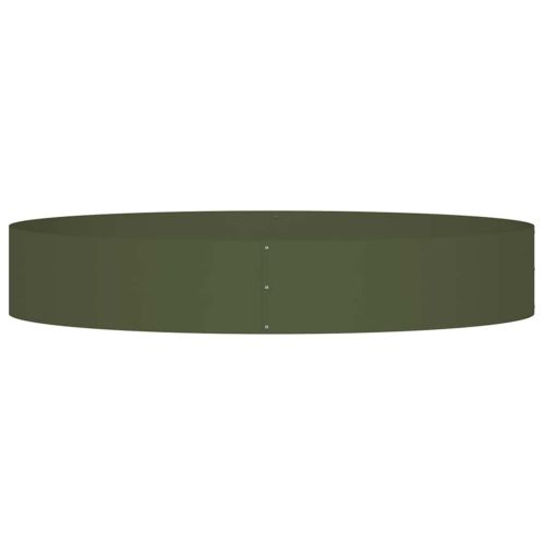 Пръстен за саксия Маслинено зелено 120 x 120 x 20 см