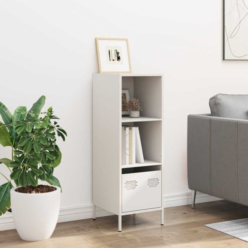 Висок шкаф, бял, 35x39x103,5 см, стомана