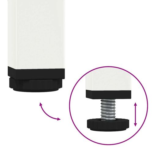 Висок шкаф, бял, 35x39x103,5 см, стомана