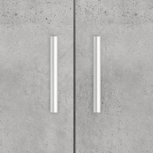 Стойка за аквариум, бетонна, сива, 81x36x73 см, инженерно дърво