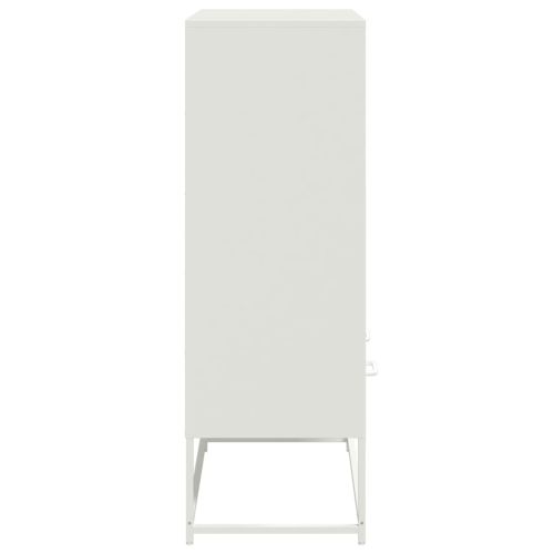 Висок шкаф, бял, 68x39x111,5 см, стомана