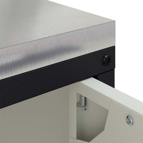 Съхранение в кухнята с рафт Бяло 60 x 50 x 92 см Стомана