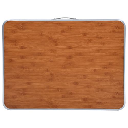 Сгъваема къмпинг маса с метална рамка, 80x60 см