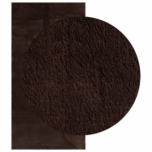 Килим с среден косъм, мек и подходящ за пране HUARTE Кафяво