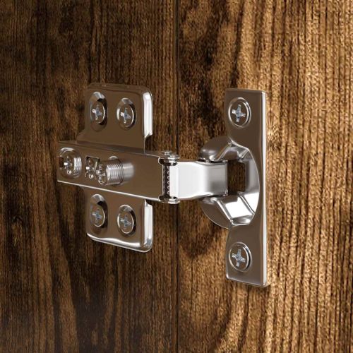 Комплект ТВ шкафове от 10 части, опушен дъб, инженерно дърво