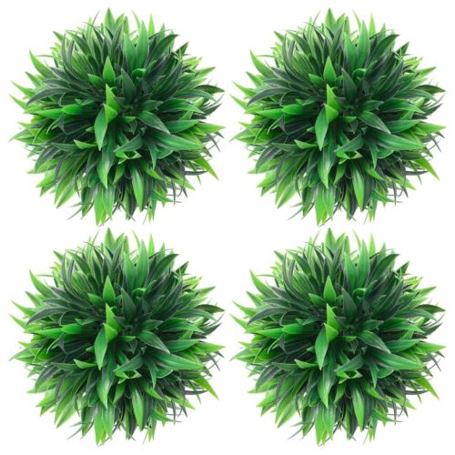 Изкуствени топки чемшир, 4 бр, 15 см