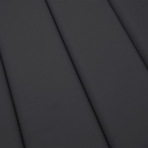 Шалте за шезлонг, черно, 180x60x4 см, Оксфорд плат