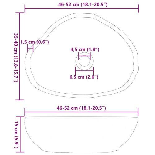 Речен камък Светлосиво 52 x 40 x 15 см Речен камък
