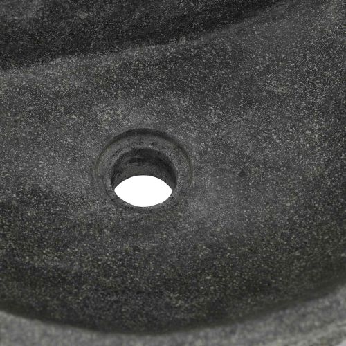 Монтирана на стена мивка Сив 45 x 35 x 15 см Речен камък