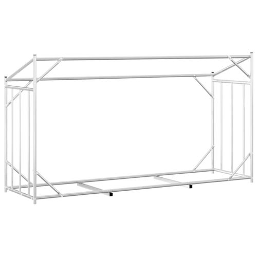vidaxL Стойка за дърва за огрев с дъждобран, 200,5x60,5x110,5 см