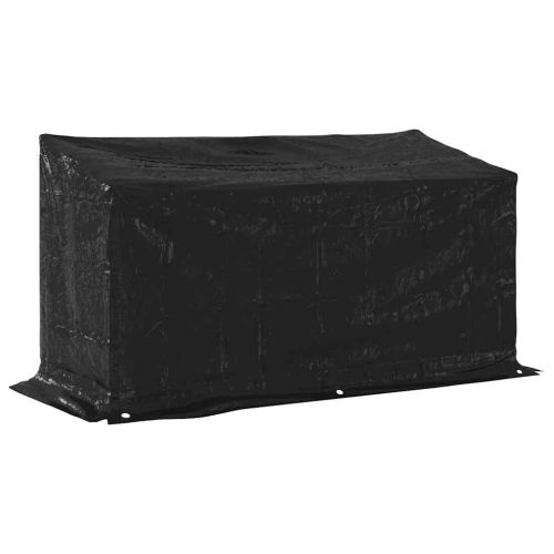 vidaxL Стойка за дърва за огрев с дъждобран, 200,5x80,5x110,5 см