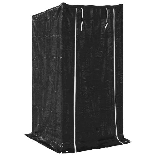 vidaxL Стойка за дърва за огрев с дъждобран, 100x100x200 см