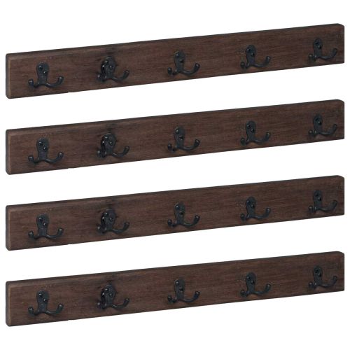 Закачалка Кафяво 60 x 7 x 8 см Солидно възстановено дърво