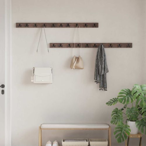 Закачалка Кафяво 60 x 7 x 8 см Солидно възстановено дърво