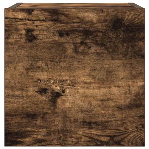 Стенни ТВ шкафове, 2 бр, опушен дъб, 30,5x30x30 см