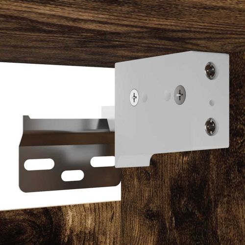 Стенни ТВ шкафове, 2 бр, опушен дъб, 30,5x30x30 см