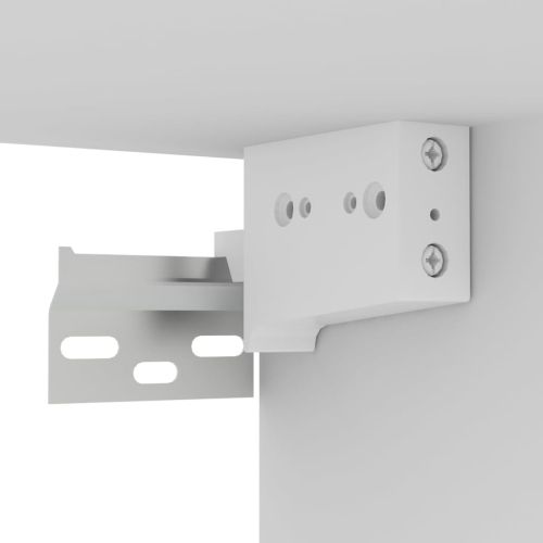 Комплект ТВ шкафове от 8 части, бял, инженерно дърво