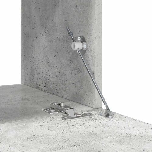 Комплект ТВ шкафове от 10 части, бетонно сиви, инженерно дърво