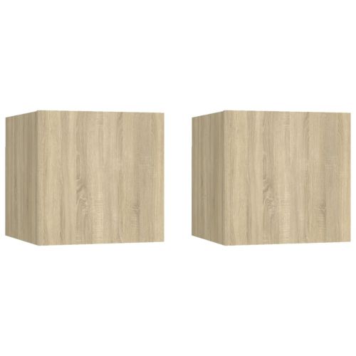 Нощни шкафчета 2 бр дъб сонома 30,5x30x30 см инженерно дърво