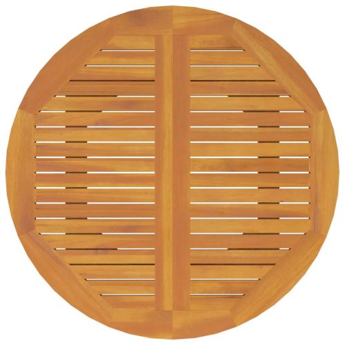 Градинска маса, Ø110x75 см, акация масив