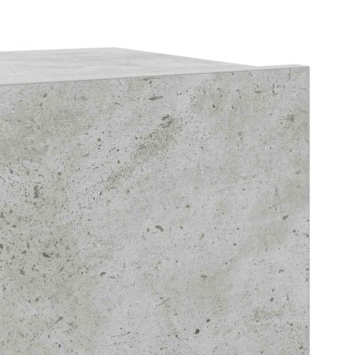 Комплект ТВ шкафове от 7 части, бетонно сив, инженерно дърво