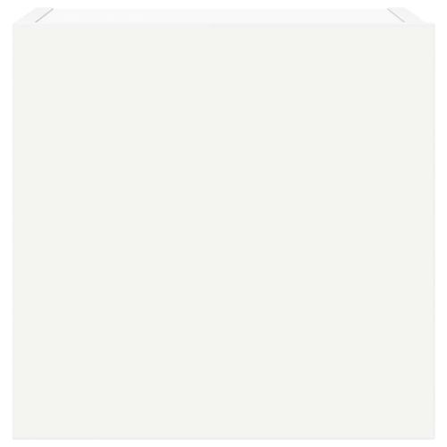 Комплект ТВ шкафове от 7 части, бял, инженерно дърво