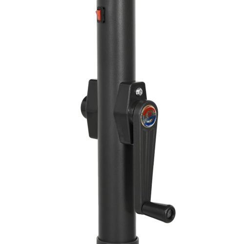 Градински чадър с LED осветление, таупе, 200x211 см, алуминий