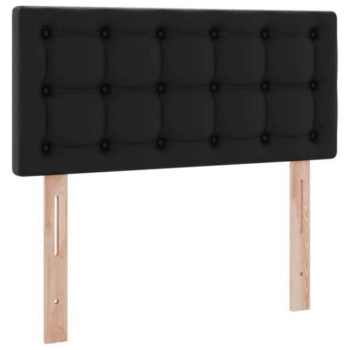 Легло с място за съхранение и матрак с матрак Черно 90 x 200 cm