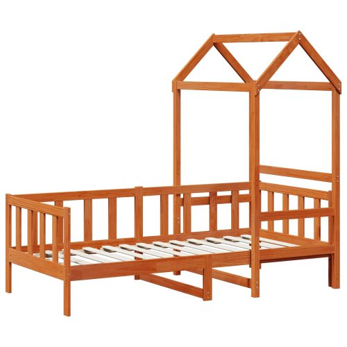 Комплект легло за деня 2 pcs Кафяво с восъчно покритие