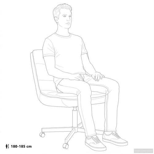 Въртящ се стол Червено 63 x 75 x 76 см PU