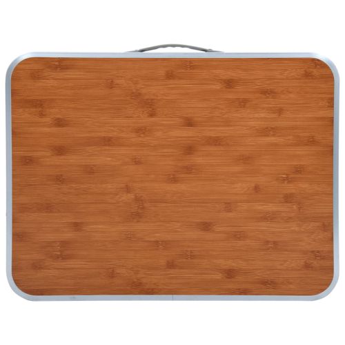 Сгъваема къмпинг маса, алуминий, 60x45 см