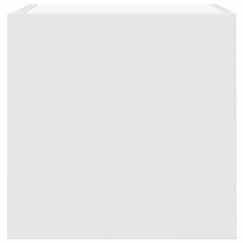 ТВ шкафове за стенен монтаж, 4 бр, бели, 30,5x30x30 см