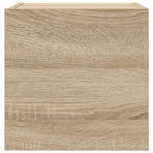 ТВ шкафове за стенен монтаж, 4 бр, дъб сонома, 30,5x30x30 см