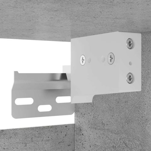 ТВ шкафове за стенен монтаж, 4 бр, бетонно сиви, 30,5x30x30 см