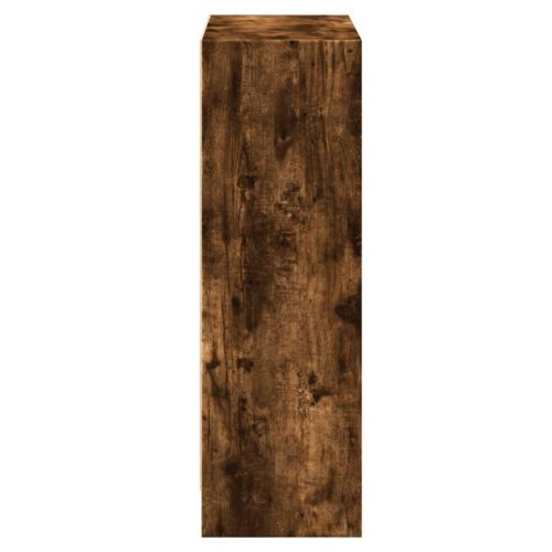 Етажерка за книги, опушен дъб, 60x24x76 см, инженерно дърво