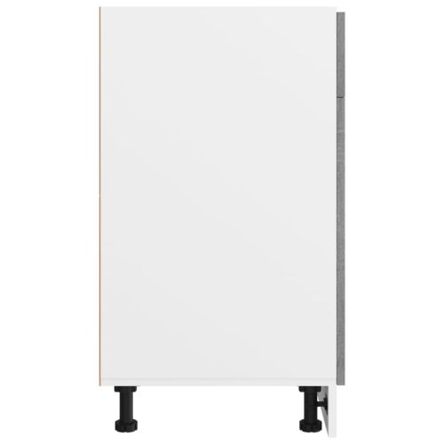 Шкаф с чекмеджета "Lyon", сив, цвят сонома, 40x46x81,5 см, инженерно дърво