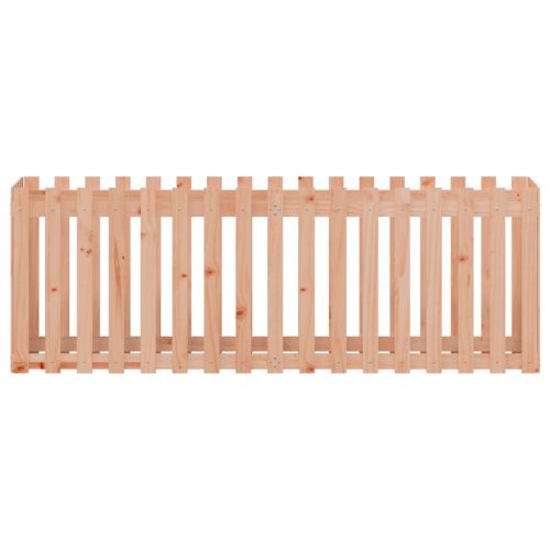 Градинска леха с дизайн на ограда 200x50x70 см дугласки масив