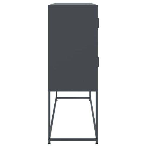 Бюфет, антрацит, 100,5x39x107 см, стомана