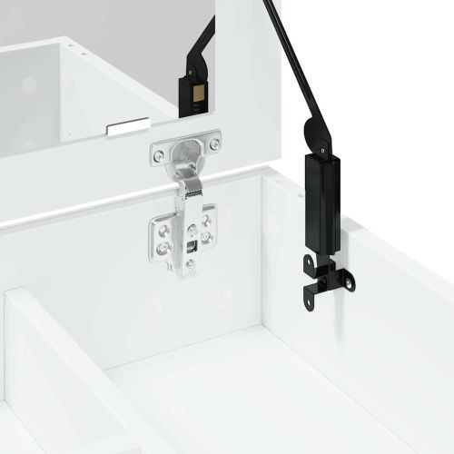 Тоалетка с огледало, бяла, 73x46,5x120 см