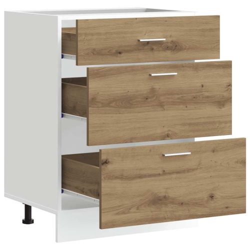 Кухненски шкаф, Lyon дъб артизан, инженерно дърво