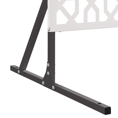 Екран за уединение Сив 100 x 50 x 180 см Стомана