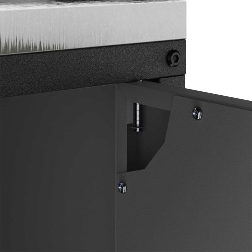 Съхранение в кухнята с рафт Черно 60 x 50 x 92 см Стомана