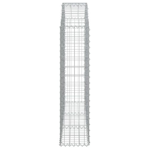 Дъговидна габионна кошница 150x30x120/140 см поцинковано желязо