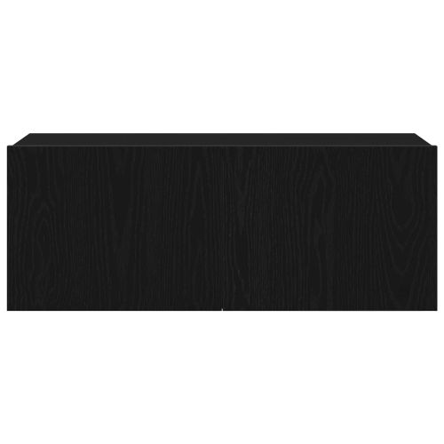 Комплект ТВ шкаф 7 pcs Черния дъб 100 x 30 x 30 cm