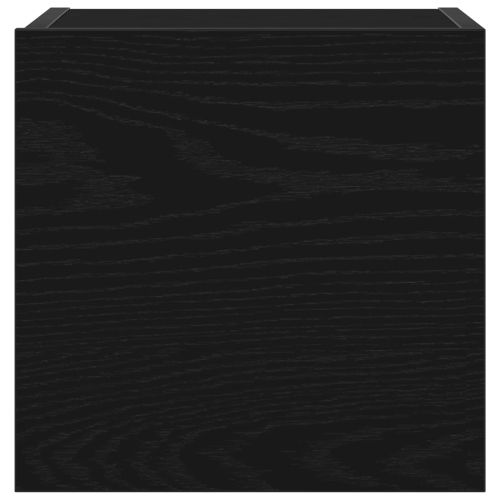 Комплект ТВ шкаф 7 pcs Черния дъб 100 x 30 x 30 cm