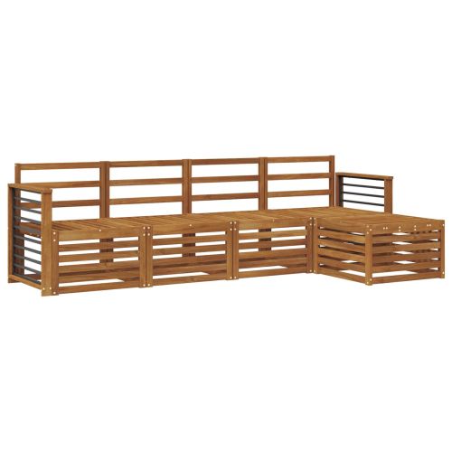 Комплекти дивани 5 pcs Естествен Солидно акациево дърво