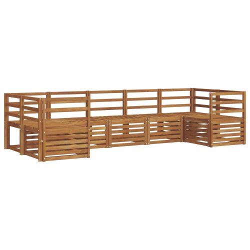 Комплект секционен диван 7 pcs Естествен
