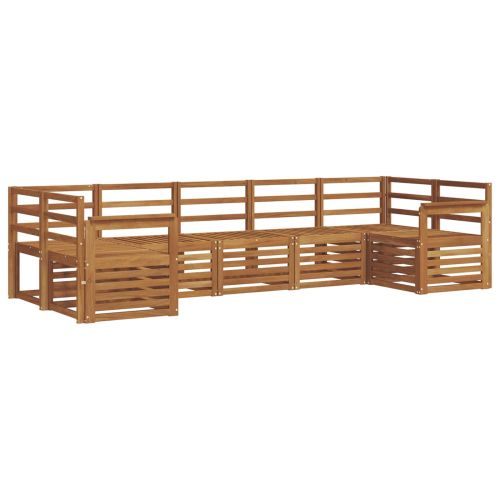 Комплект секционен диван 7 pcs Естествен