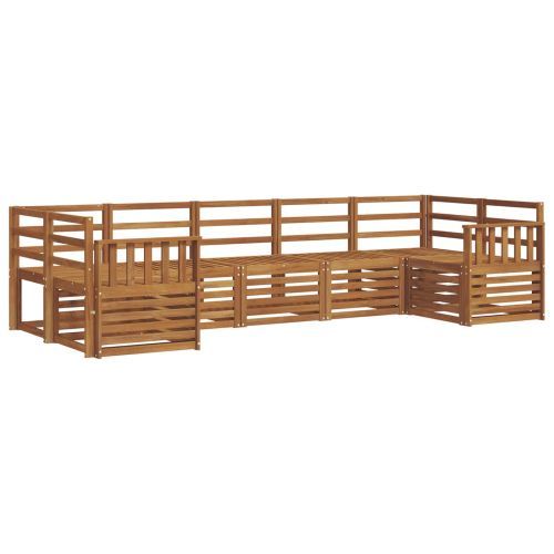 Комплект секционен диван 7 pcs Естествен