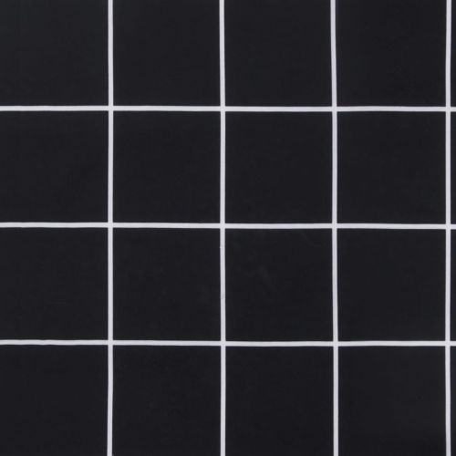 Палетна възглавница, черно каре, 70x40x12 см, текстил